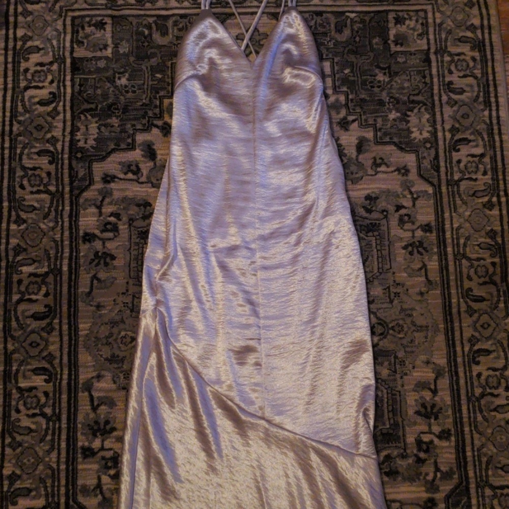 Silver maxi dress